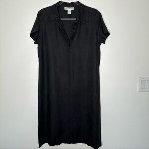 Mark Fore & Strike Vintage Black Linen Dress Shift Size L